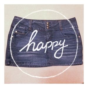 Dark Denim L.E.I. skirt